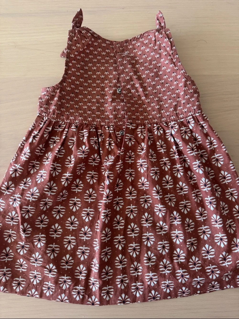 Carter's Rust Floral Print Dress & Bloomer Set